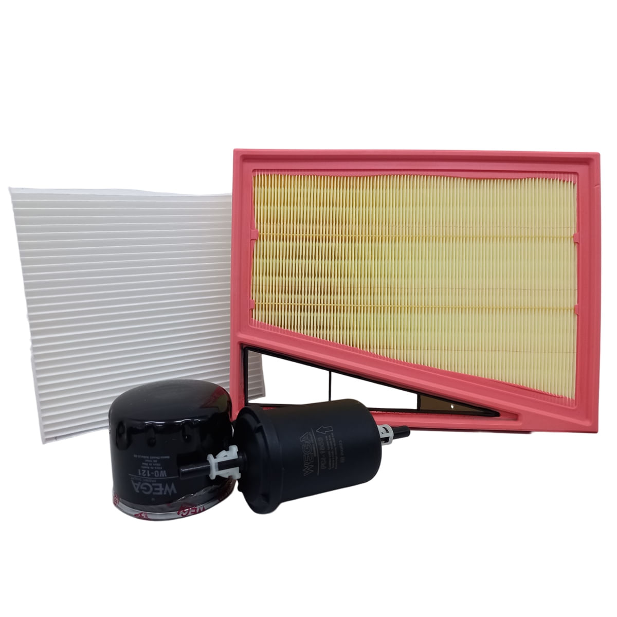 Encontraproduto.com.br - Kit de Filtros Wega  Fiat Argo Cronos Mobi Pulse Strada Uno  - 1.0 3c 6v e 1.3 4c 8v