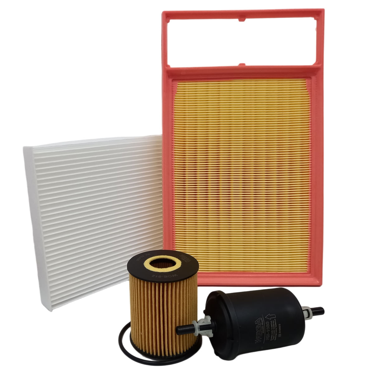 Encontraproduto.com.br - Kit de Filtros Wega  Fiat Grand Siena Novo Palio Strada - Motor 1.6 16v 2012 Até 2017