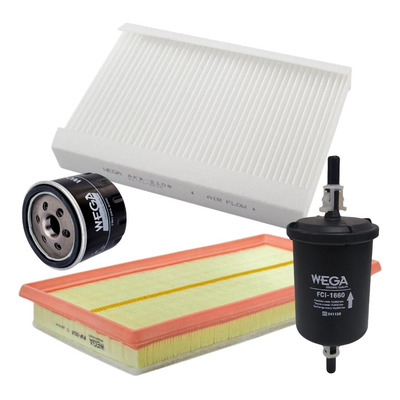 Encontraproduto.com.br - Kit de Filtros Wega  Fiat Toro Jeep Compass Renegade Commander - motor 1.3 4 cilindros 021 Até 2024