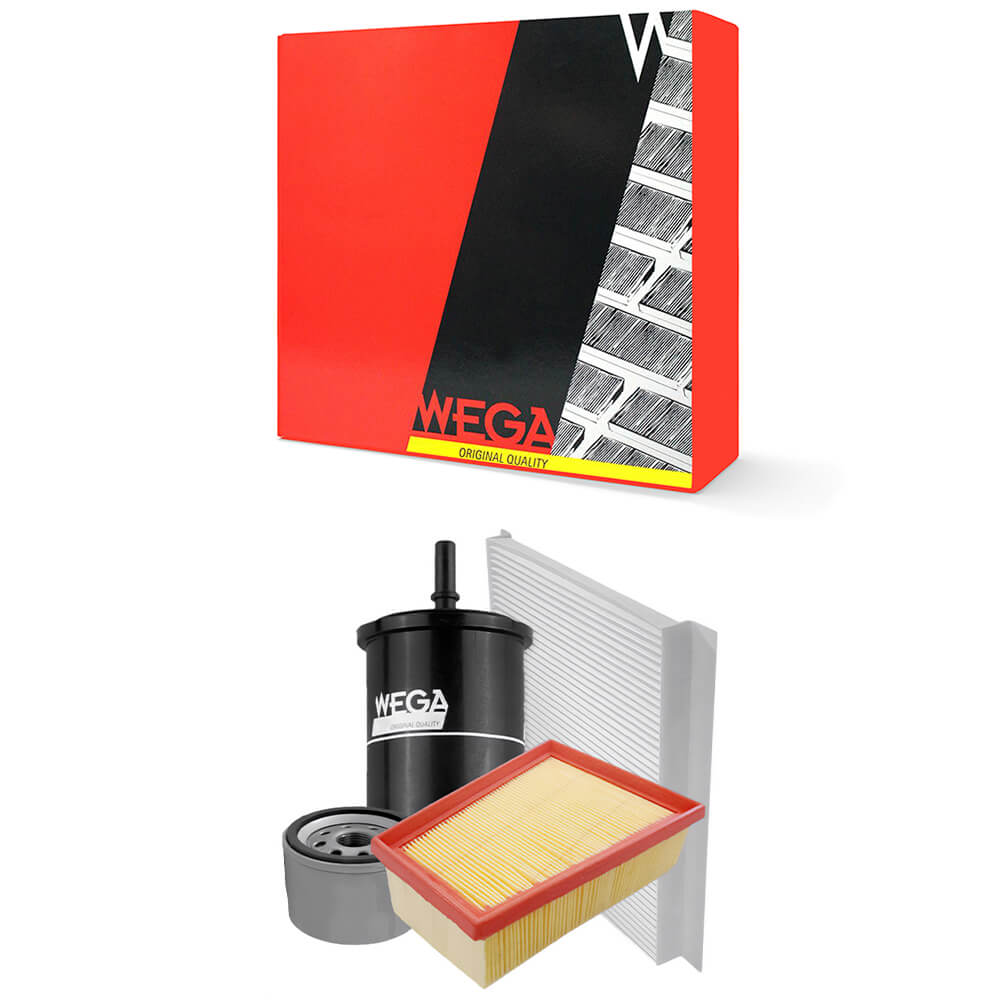 Encontraproduto.com.br - Kit de Filtros Wega  Renault Logan Sandero  Duster e Oroch 1.6 e 2.0 16v 2011 Até 2017