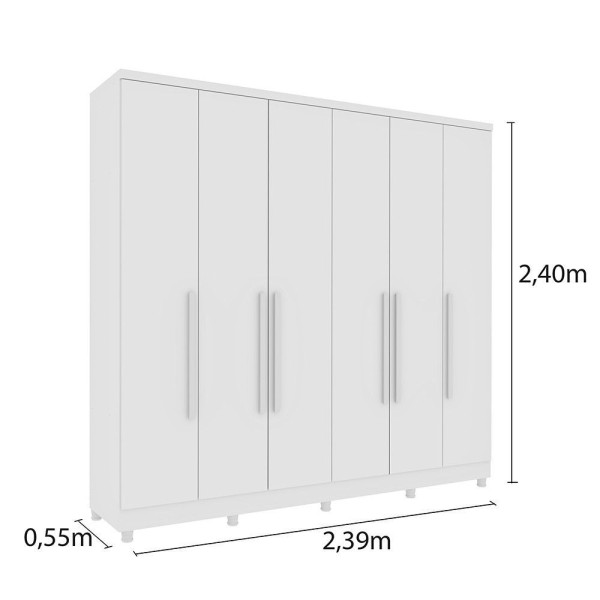 Encontraproduto.com.br - Guarda Roupa Casal Com Pé Portas 4 Gavetas Veneza Tcil Cor Cinamomo/grafite