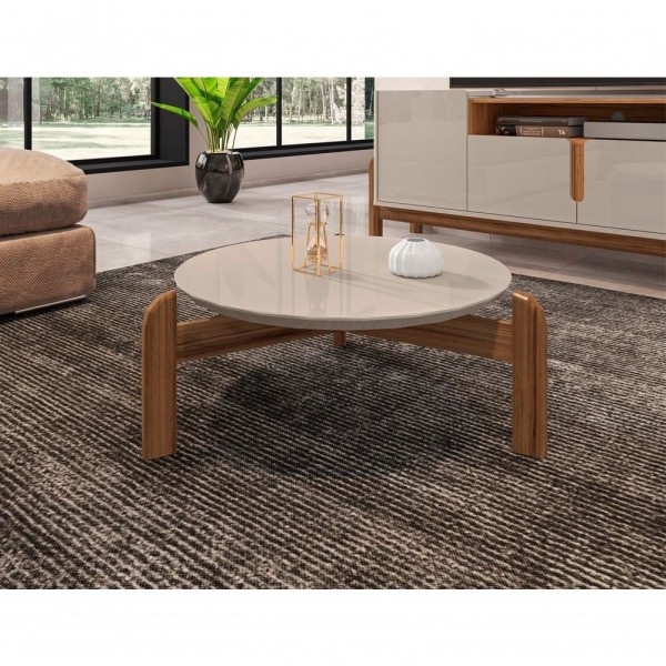 Mesa De Centro Chris Off White Cedro