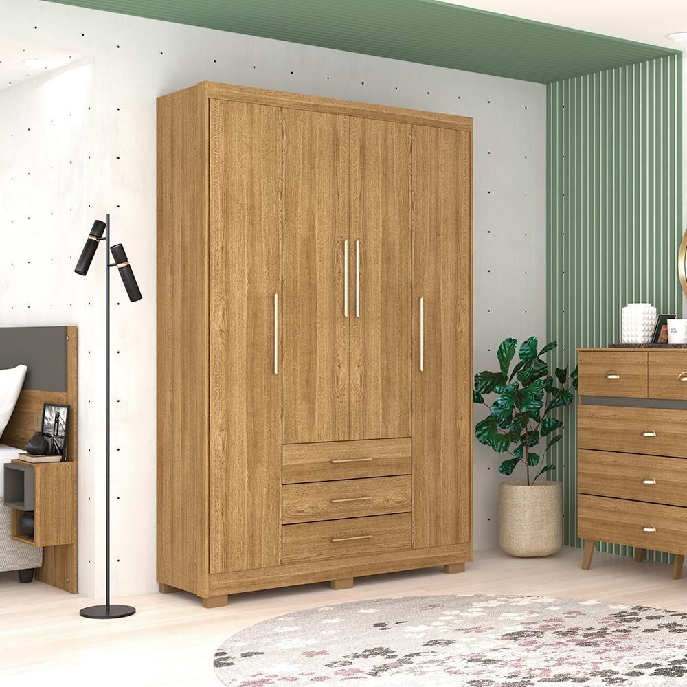Encontraproduto.com.br - Conjunto Quarto Completo Madara Nature