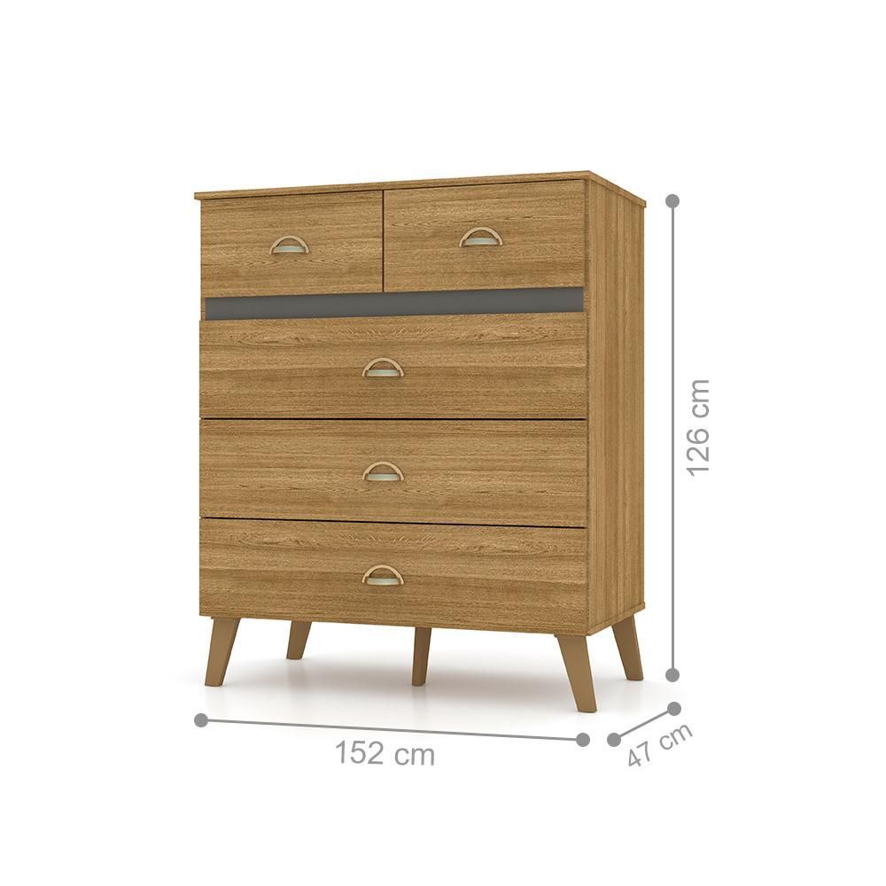 Encontraproduto.com.br - Conjunto Quarto Completo Madara Nature