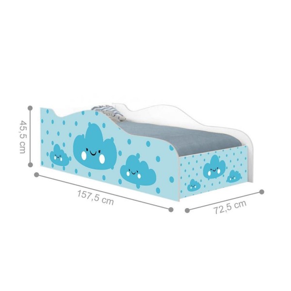 Encontraproduto.com.br - Mini Cama Fun Nuvens Meninos