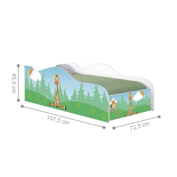 Encontraproduto.com.br - Mini Cama Fun Girafa E Coruja