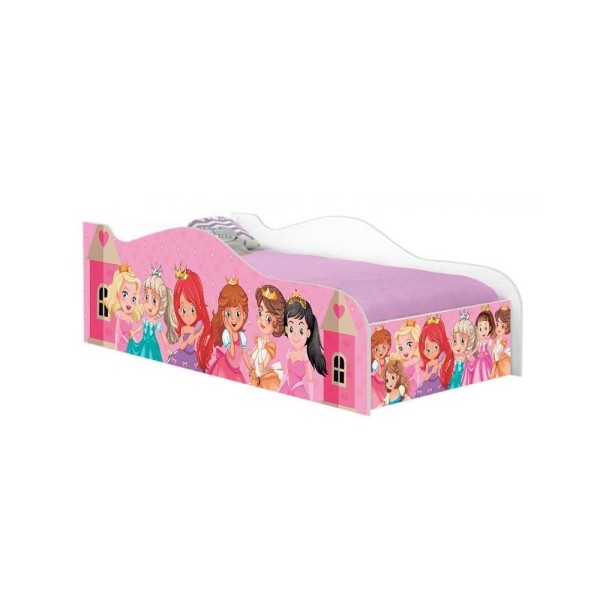 Encontraproduto.com.br - Cama Fun Princesas Solteiro Com Colchão