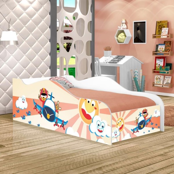 Encontraproduto.com.br - Cama Fun Patrulha Ursinhos Solteiro Com Colchão