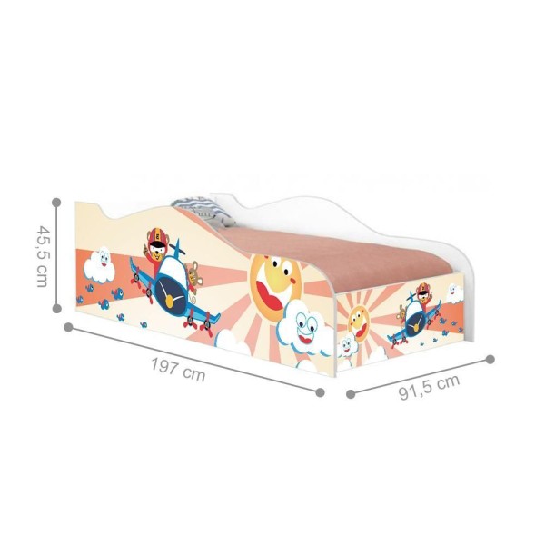 Encontraproduto.com.br - Cama Fun Patrulha Ursinhos Solteiro Com Colchão