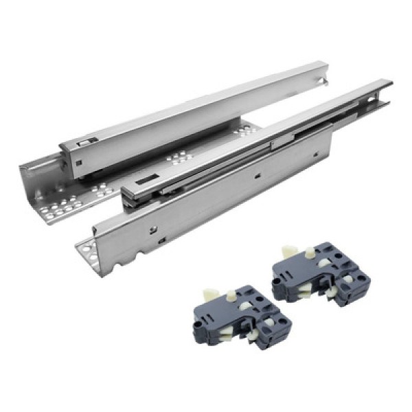 Encontraproduto.com.br - Corrediça Oculta Invisível Com Amortecedor 45 Cm 35kg Par