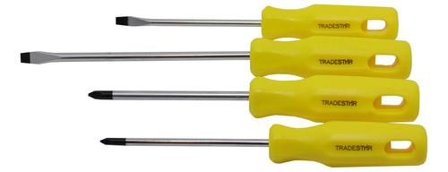 Kit Jogo Chave Fenda- Philips Aço 4 Peças