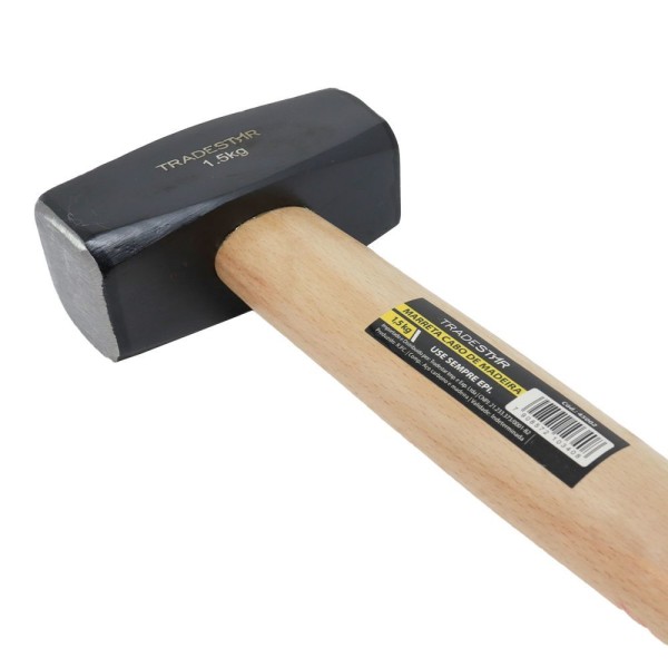 Encontraproduto.com.br - Marreta 1,5 Kg Em Aço Forjado Tradestar Com Cabo De Madeira
