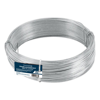Arame Galvanizado Nº14 Bwg 14 Fio 2,10mm Liso 1kg Tradestar