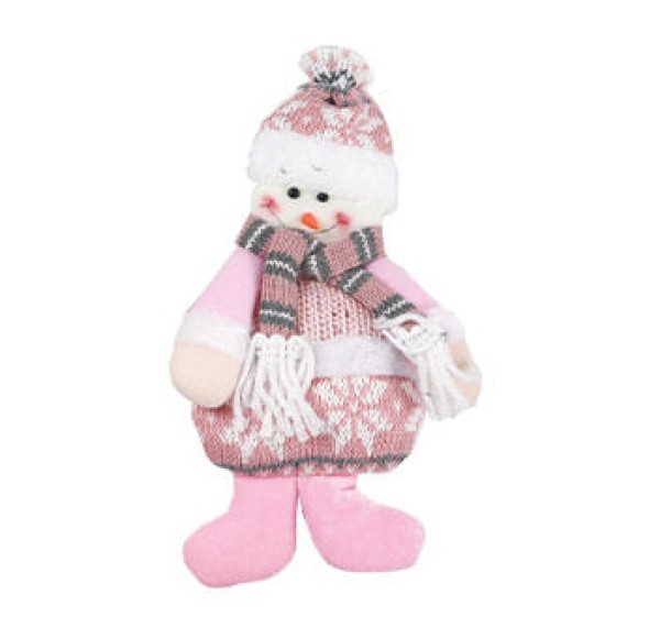 PENDENTE BONECO TRICO ROSA 13X22CM