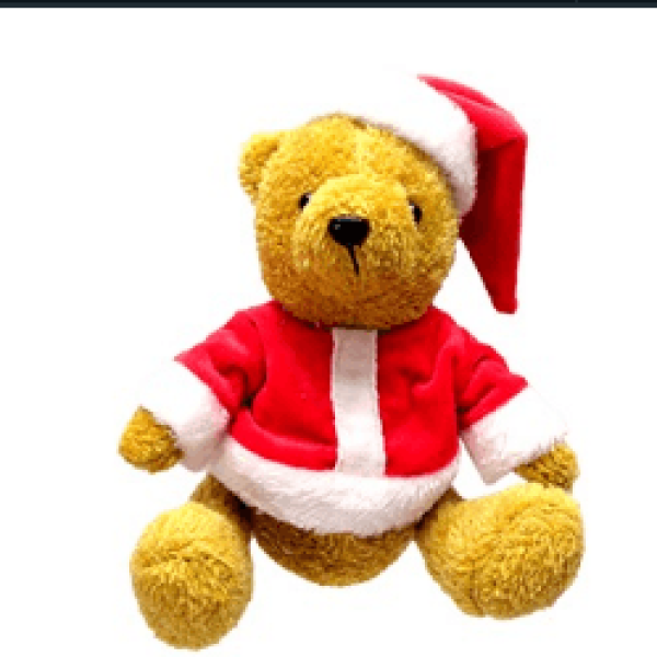 Encontraproduto.com.br - Enfeite de Natal Urso com Roupa e Gorro Vermelho 30CMX29CM - RIO MASTER