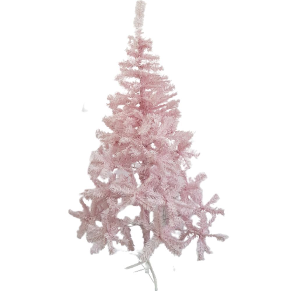 Encontraproduto.com.br - Arvore Pinheiro De Natal 150cm Rosa Com 320 Galhos Natalino