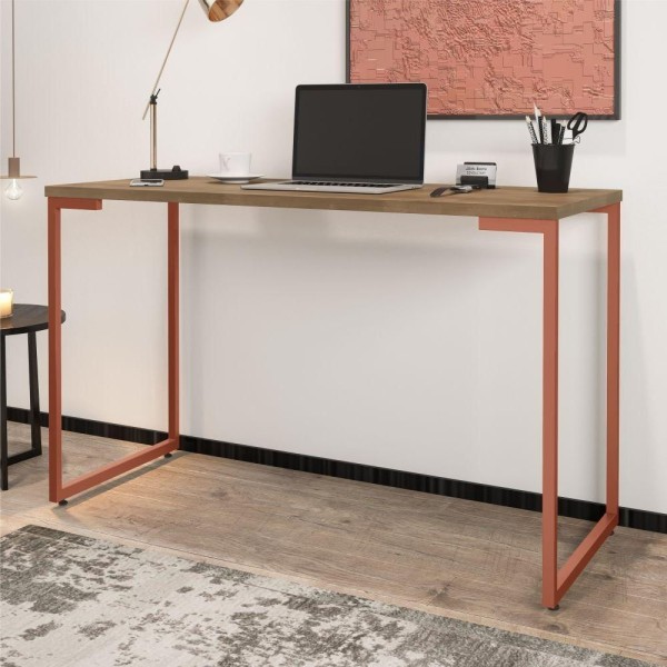 Encontraproduto.com.br - Mesa De Computador Office 120 Castanho Cobre