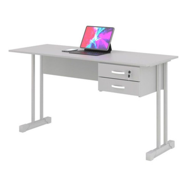 Encontraproduto.com.br - Mesa De Computador Bloc 1200 Ale Cinza