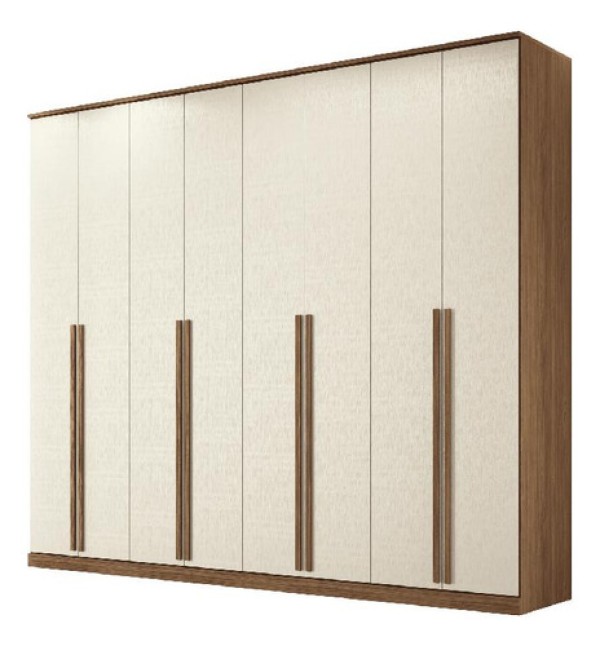 Encontraproduto.com.br - Roupeiro Casal 8 Portas Piemonte Jatobá Areia