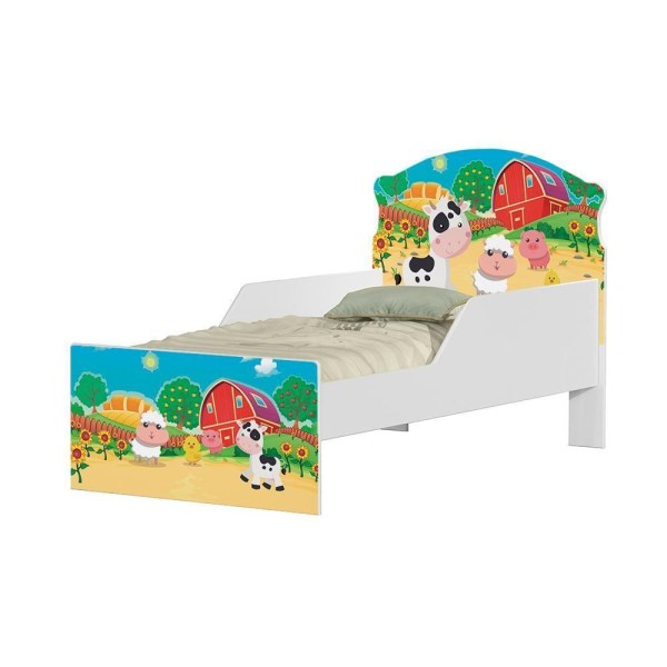 Encontraproduto.com.br - Cama Infantil Fazenda Mimosa Com Colchão