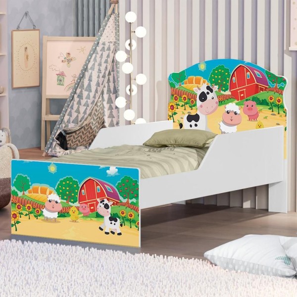 Encontraproduto.com.br - Cama Infantil Fazenda Mimosa Com Colchão