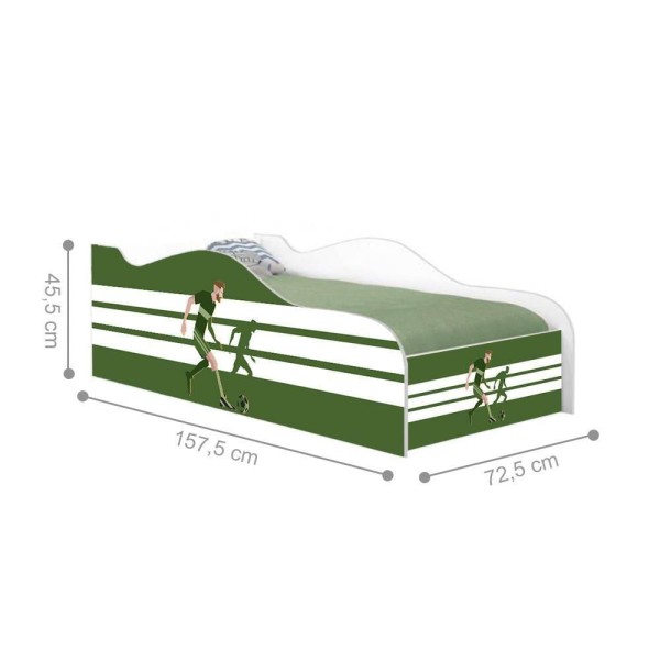 Encontraproduto.com.br - Mini Cama Like Atacante Futebol Infantil Com Colchão