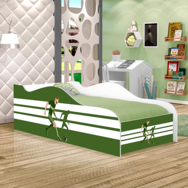 Encontraproduto.com.br - Mini Cama Like Atacante Futebol Infantil Com Colchão