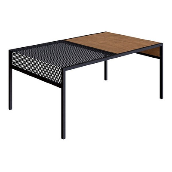 Encontraproduto.com.br - Mesa De Centro New Vermont E Preto 80 Cm - Drossi