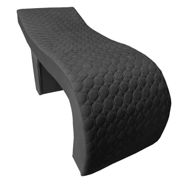 Encontraproduto.com.br - Maca Estética Ergonômica Matelassê 0,70m Isabella Com Escada Veludo Grafite - Pallazio