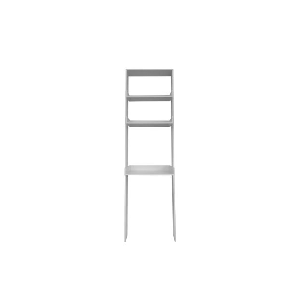 Encontraproduto.com.br - Estante Paraty 188x79x47cm Com Mesa Branco Corso