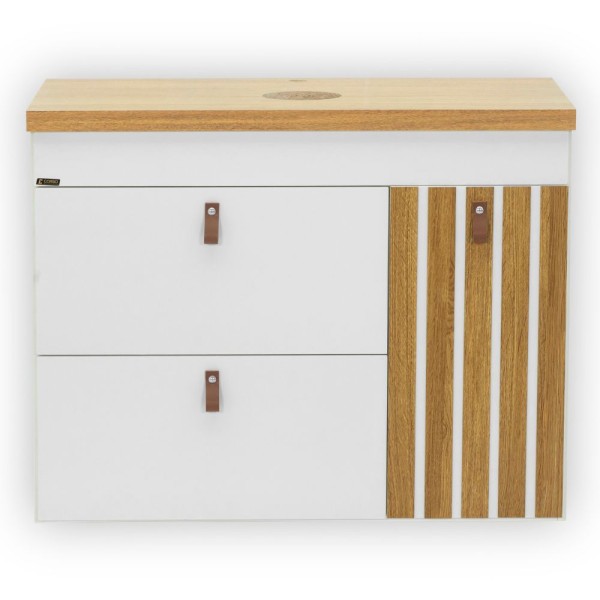 Conj Pina (Touc+Tampo) 79cm Freijo/Branco Fosco Corso