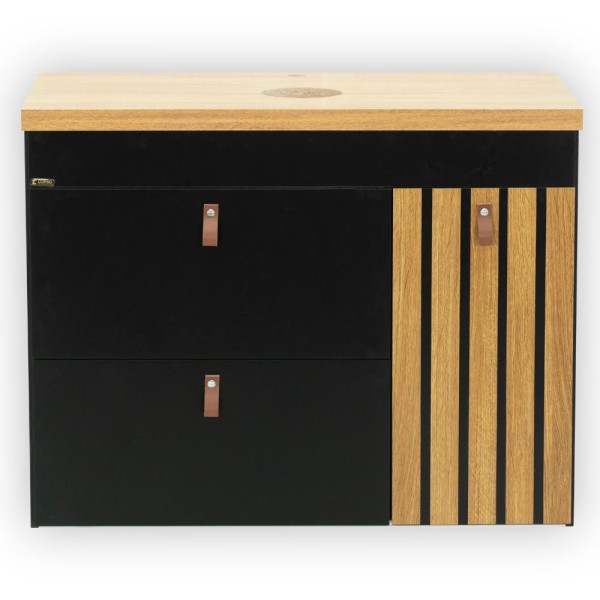Conj Pina (Touc+Tampo) 79cm Freijo/Preto Fosco Corso
