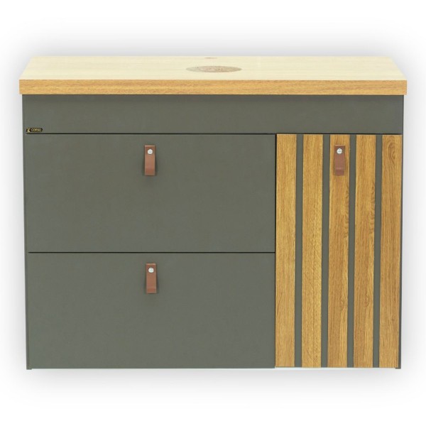 Conj Pina (Touc+Tampo) 79cm Freijo/Cinza Fosco Corso