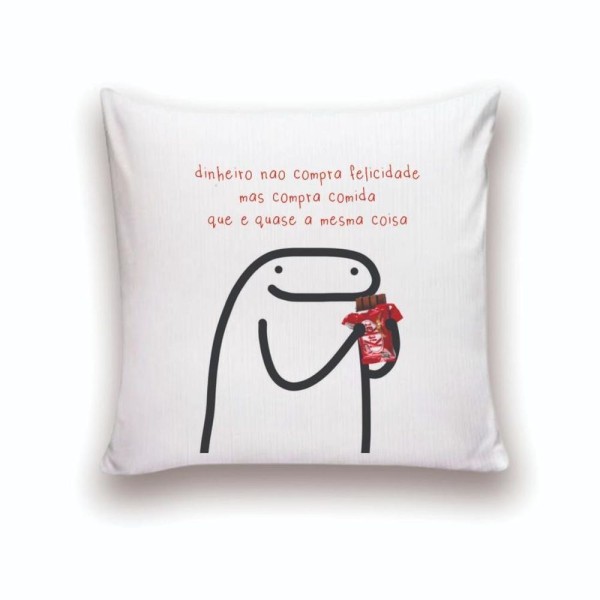 Almofada Decorativa 40X40 Cheias Flork Dinheiro Não Compra 2