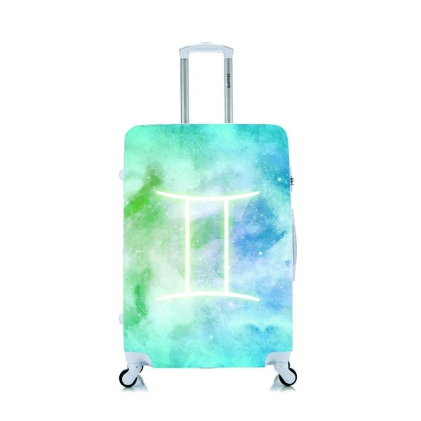 Encontraproduto.com.br - Capa Protetora Para Mala Viagem Média Signo Gêmeos
