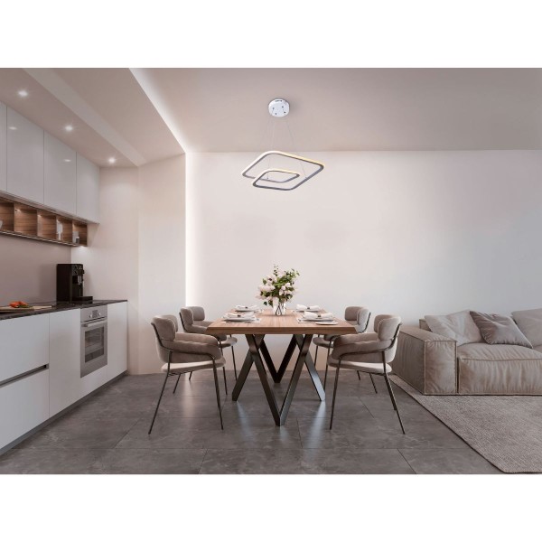 Encontraproduto.com.br - Lustre Twisted Led M1 6500k Branco Startec