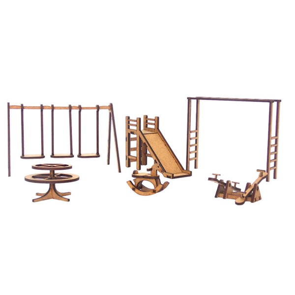 Encontraproduto.com.br - Miniaturas Parquinho CLB com 6 peças - K2008