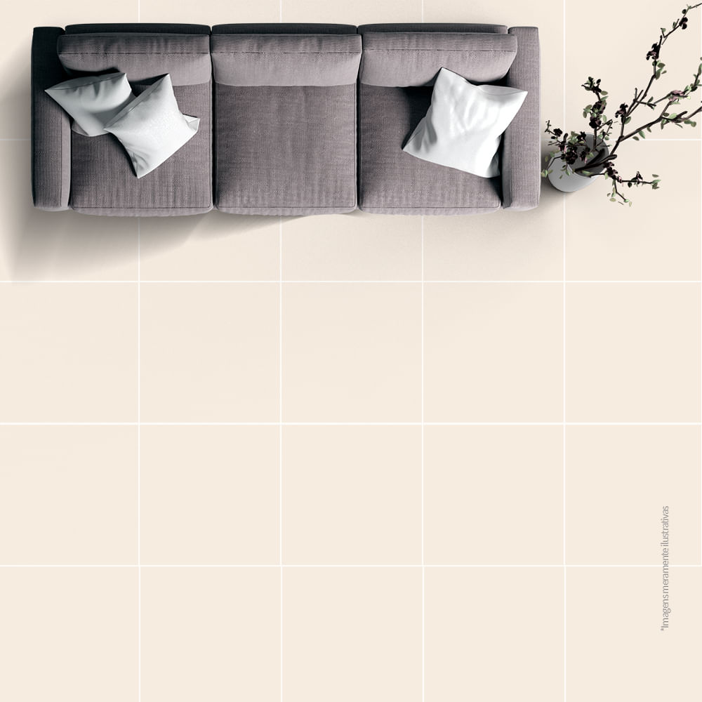 Encontraproduto.com.br - Porcelanato 70x70cm Retificado Technatto Crema Matte Cerbras