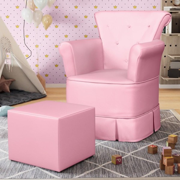 Encontraproduto.com.br - Poltrona de Amamentação e Descanso com Balanço e Puff Sophia P04 Sintético Rosa - Mpozenato