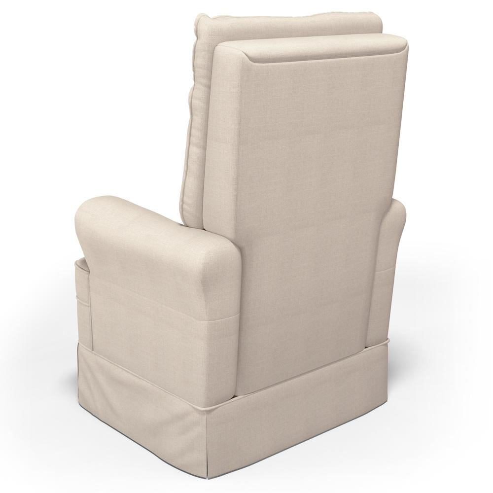 Encontraproduto.com.br - Kit 02 Poltronas de Amamentação e Descanso Com Balanço Laís G05 Linho Creme - Mpozenato