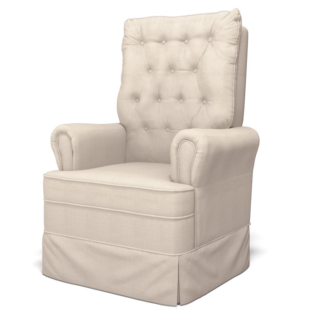 Encontraproduto.com.br - Kit 02 Poltronas de Amamentação e Descanso Com Balanço Laís G05 Linho Creme - Mpozenato