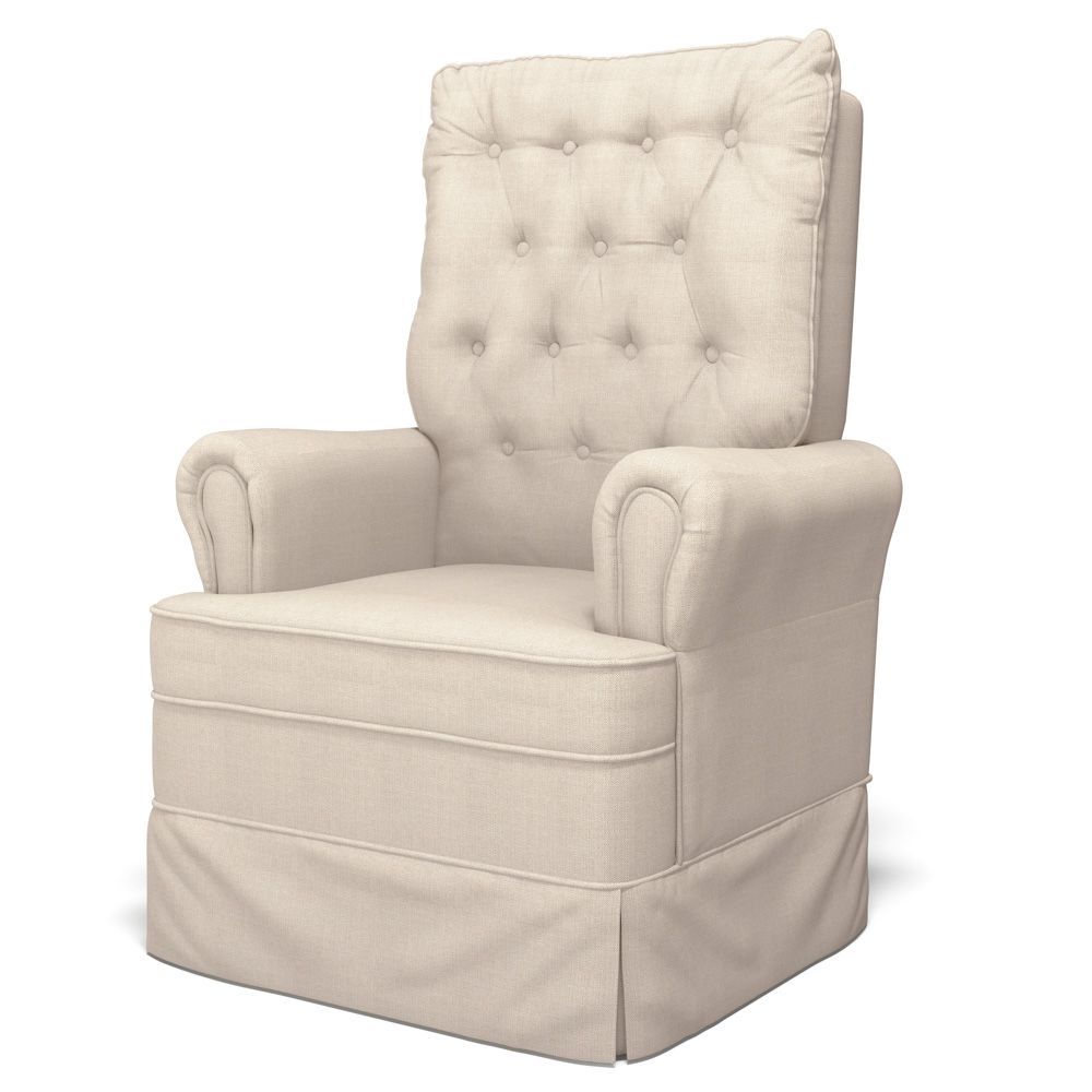 Encontraproduto.com.br - Kit 02 Poltronas de Amamentação e Descanso Com Balanço Laís G05 Linho Creme - Mpozenato