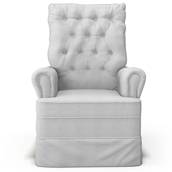 Encontraproduto.com.br - Kit 02 Poltronas de Amamentação e Descanso Com Balanço Laís G05 Linho Cinza - Mpozenato