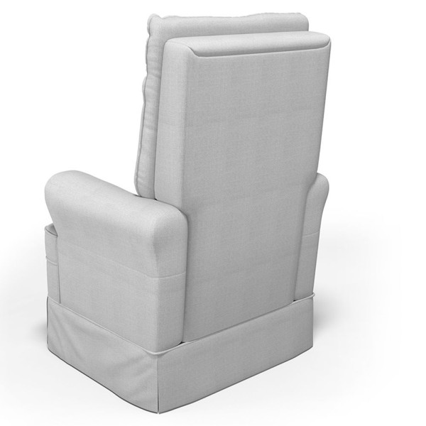 Encontraproduto.com.br - Kit 02 Poltronas de Amamentação e Descanso Com Balanço Laís G05 Linho Cinza - Mpozenato