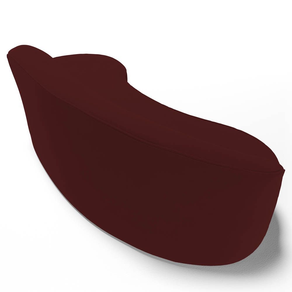 Encontraproduto.com.br - Sofá Living 2 Lugares 180Cm Braço Esquerdo Mozart D06 Veludo Vermelho - Mpozenato