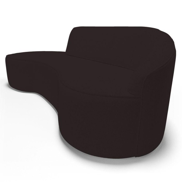 Encontraproduto.com.br - Sofá Living 3 Lugares 210cm Braço Direito Mozart D06 Sintético Marrom - Mpozenato