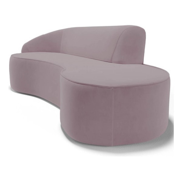 Encontraproduto.com.br - Sofá Living 3 Lugares 210cm Braço Direito Mozart D06 Sintético Marrom - Mpozenato
