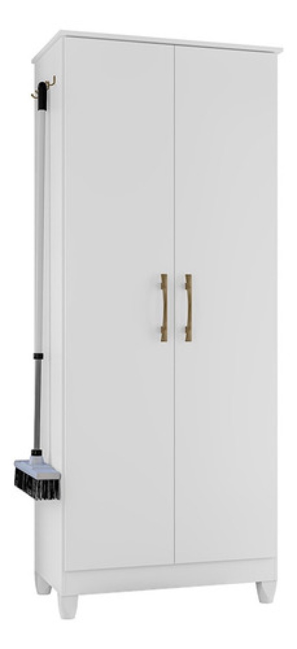 Encontraproduto.com.br - Armário Multiuso Lavanderia 2 Portas Mali M07 Branco - Mpozenato