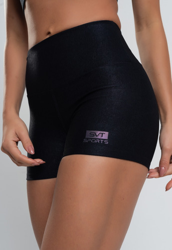 Short Suplex Wonder Gloss Preto Salvatore Fashion