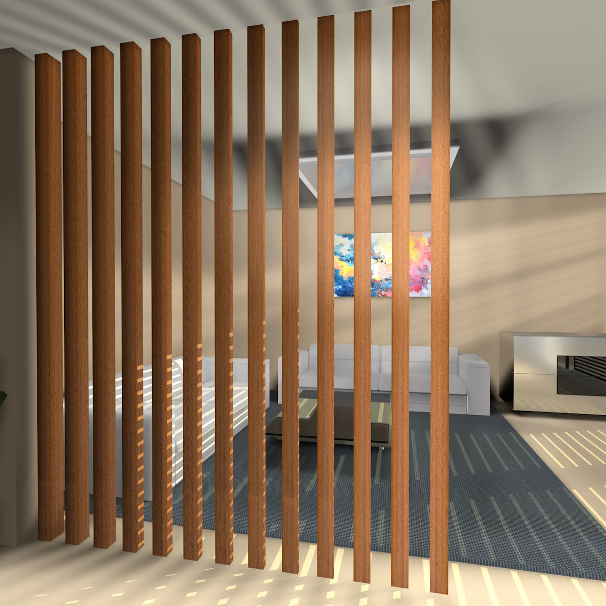 Encontraproduto.com.br - Divisor de Ambiente Brise WPC Laminado 290 x 7,5 x 6 cm - Cor: Freijó